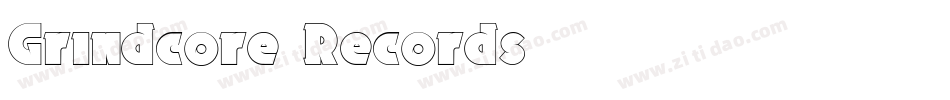 Grindcore Records字体转换